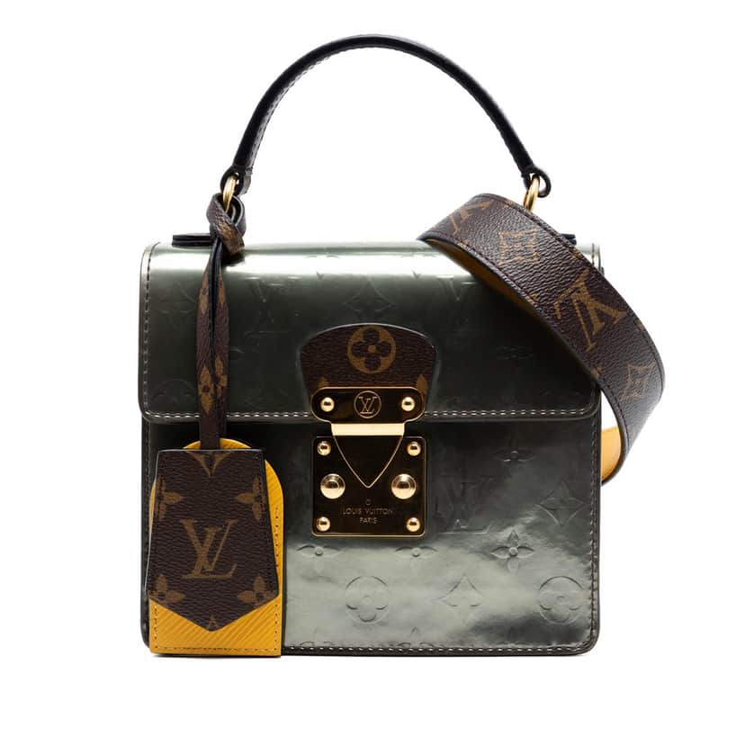 Louis Vuitton Monogram Vernis Spring Street Silver Leather Very good condition - Front View