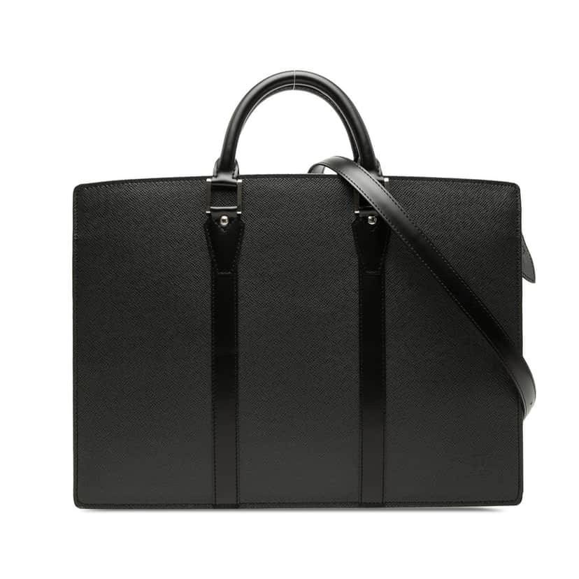 Louis Vuitton Taiga Lozan Black Leather Very good condition - Front View