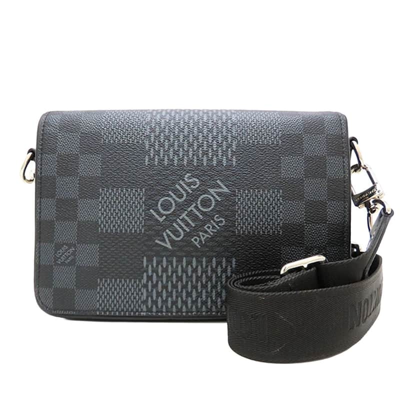 Louis Vuitton Damier Graphite Studio 3D Messenger Bag Black Very good condition - Front View