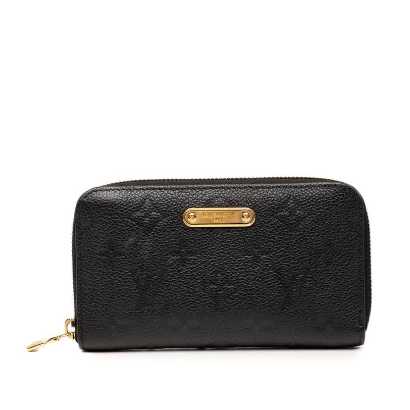 Louis Vuitton Monogram Empreinte Margot Wallet Black Leather Very good condition - Front View