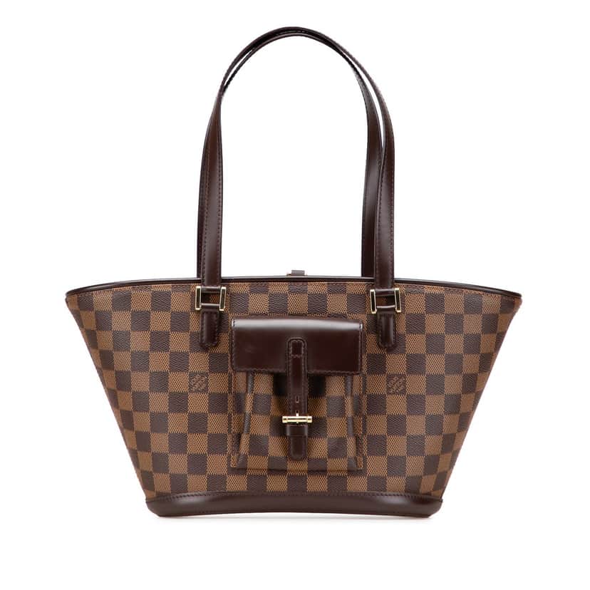 Louis Vuitton Damier Ebene Manosque PM Brown Canvas Very good condition - Front View