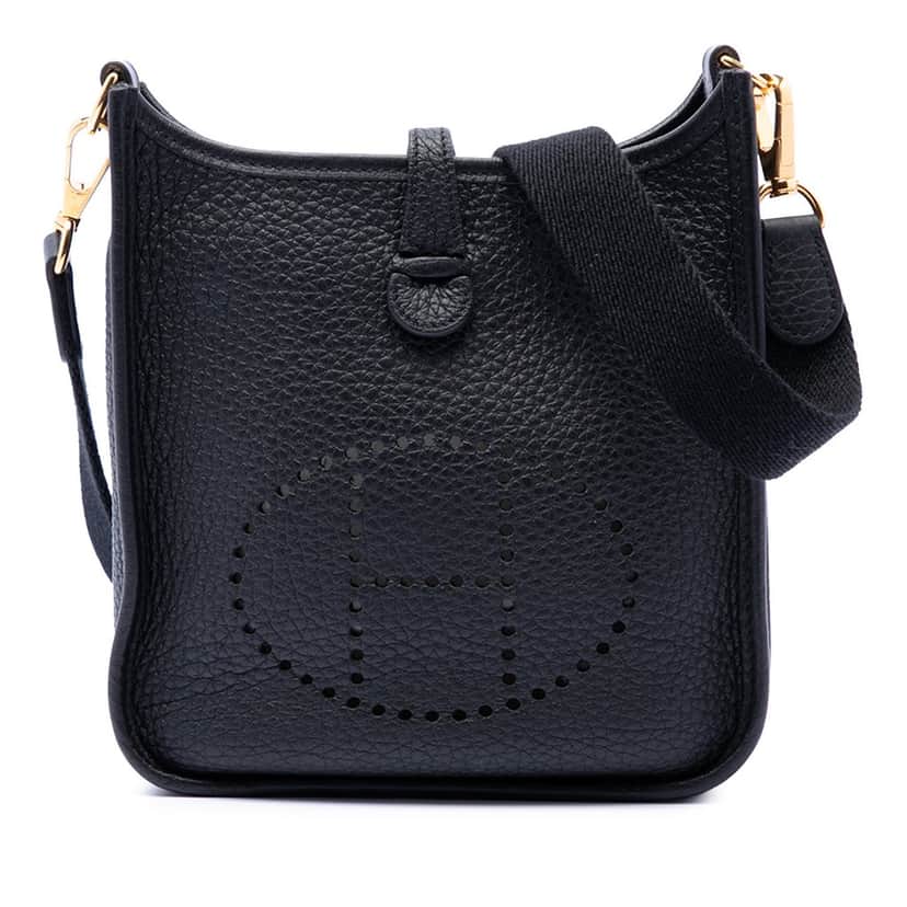 Hermès Clemence Evelyne 16 Amazone Blue Leather Very good condition - Front View