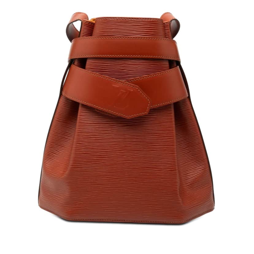 Louis Vuitton Epi Sac D Epaule PM Brown Leather Very good condition - Front View