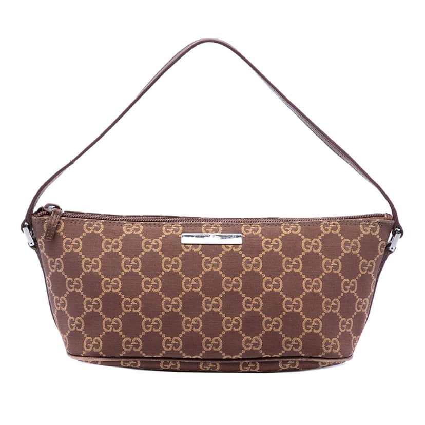 Gucci GG Canvas Boat Brown Very good condition - Front View