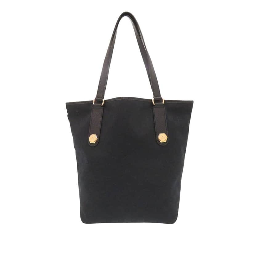 Gucci GG Canvas Charmy Tote Black Very good condition - Front View
