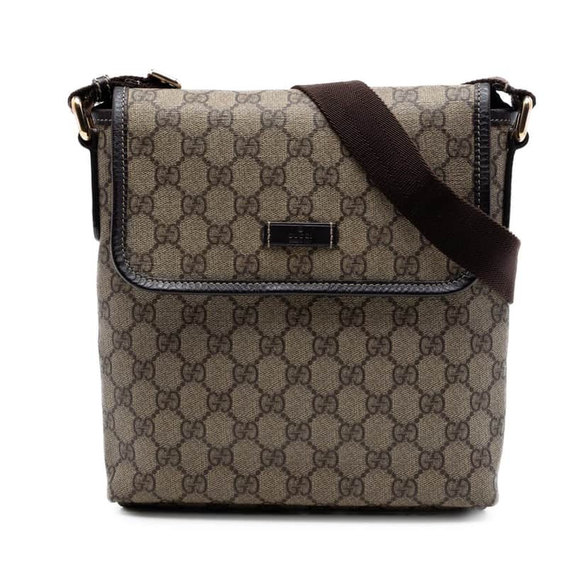 Gucci GG Supreme Crossbody Beige Very good condition - Front View