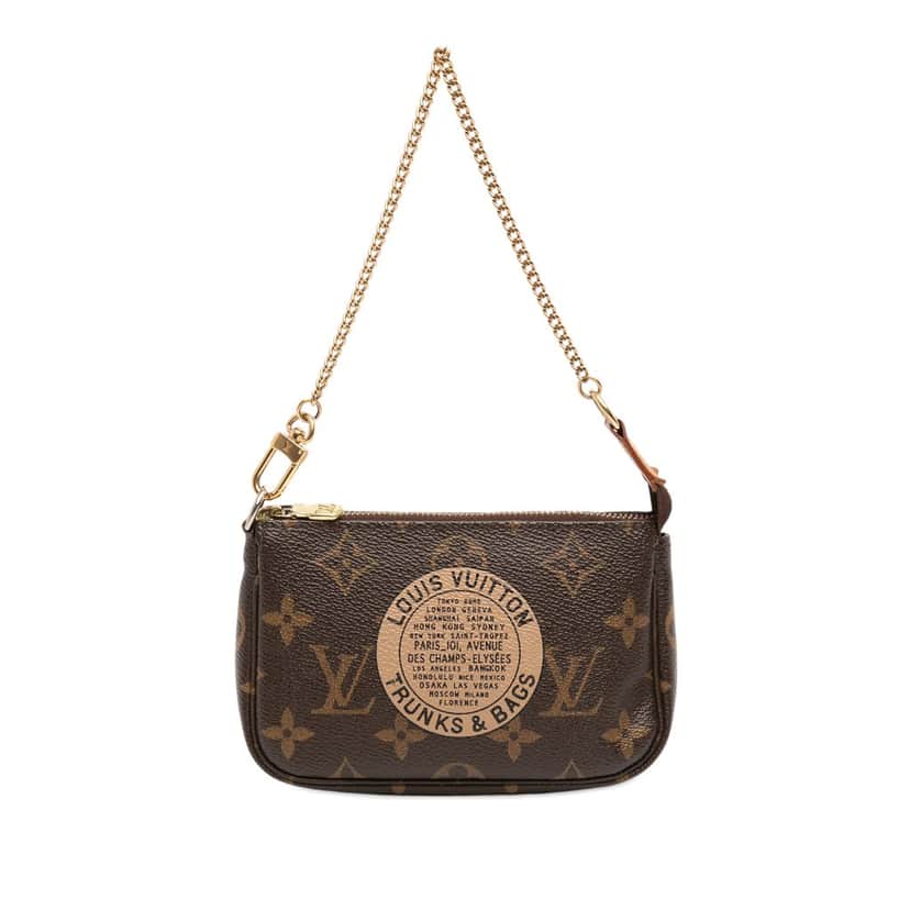 Louis Vuitton Monogram Trunks and Bags Mini Pochette Accessoires Brown Very good condition - Front View