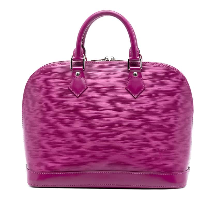 Louis Vuitton Epi Alma PM Purple Leather Very good condition - Front View