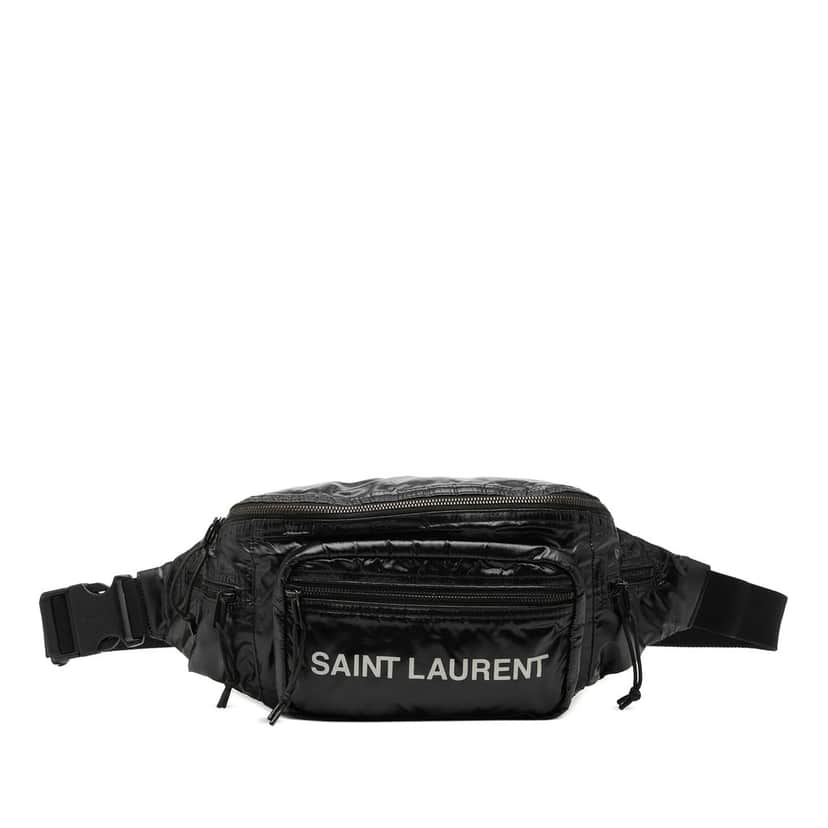Saint Laurent Nylon Nuxx Belt Bag Black Very good condition - Front View