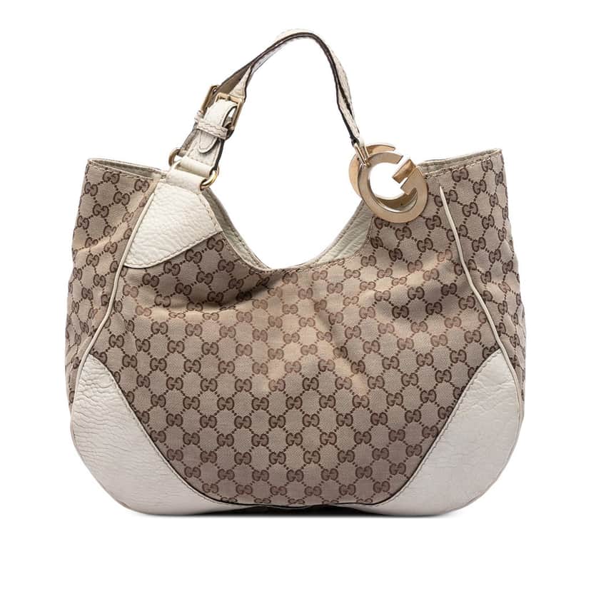 Gucci GG Canvas Charlotte Tote Beige Very good condition - Front View