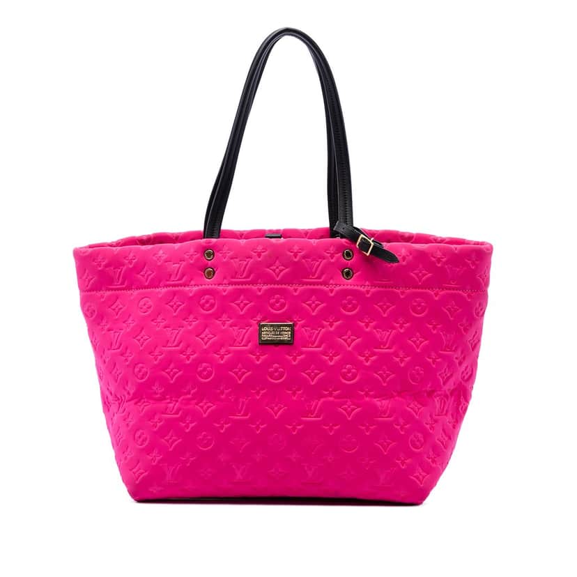 Louis Vuitton Monogram Embossed Neoprene Scuba MM Pink Very good condition - Front View