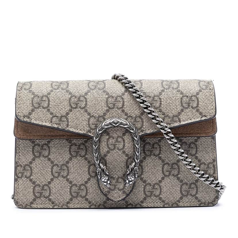 Gucci Mini GG Supreme Dionysus Crossbody Beige Very good condition - Front View