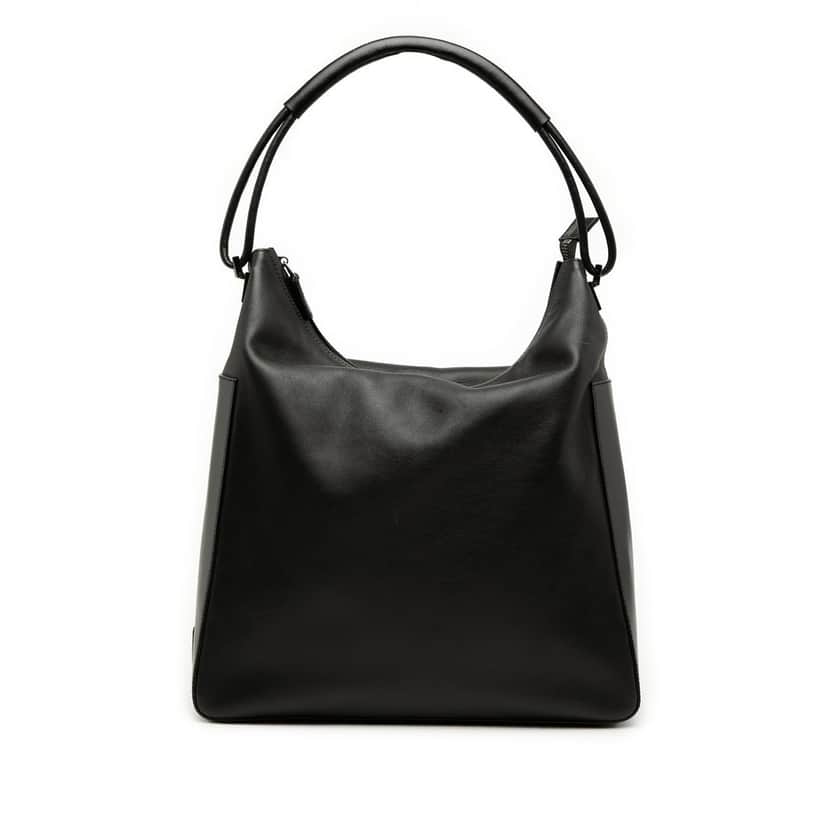 Gucci Leather Shoulder Bag Black Leather Very good condition - Front View