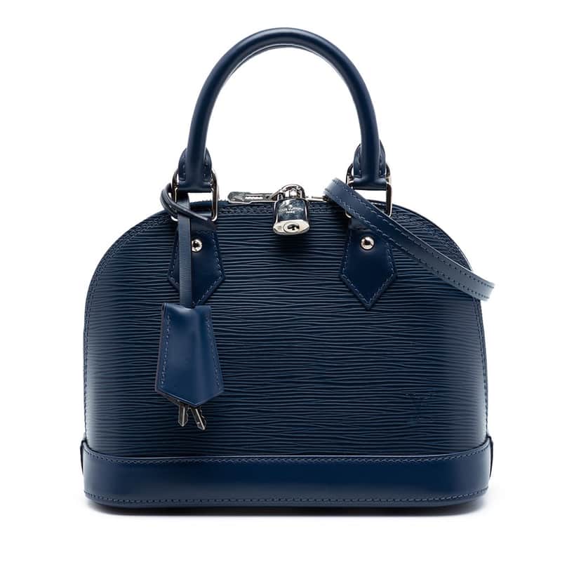 Louis Vuitton Epi Alma BB Blue Leather Very good condition - Front View