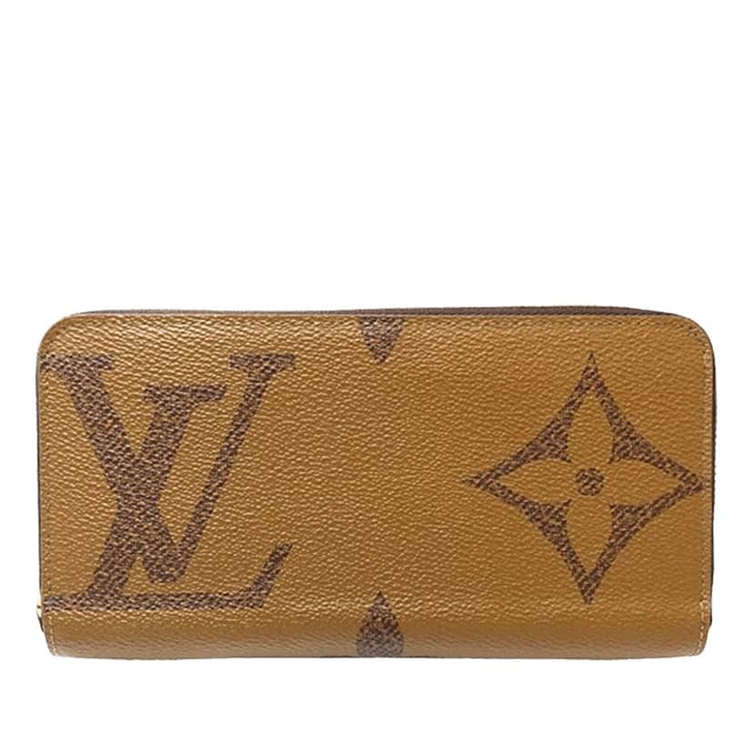 Louis Vuitton Monogram Giant Reverse Zippy Long Wallet Brown Very good condition - Front View
