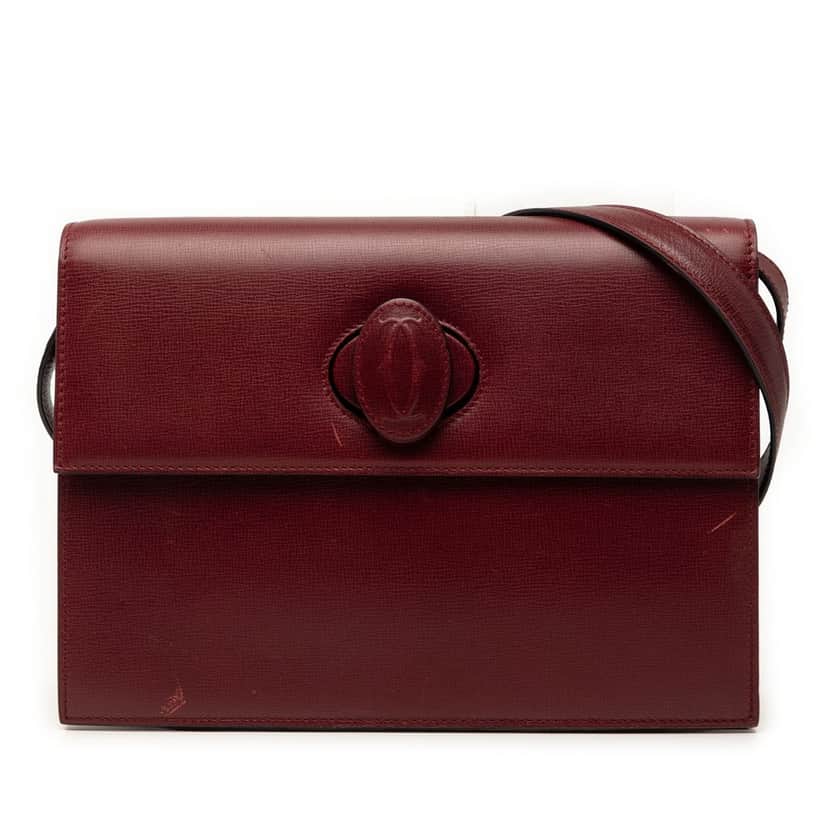 Cartier Leather Must De Cartier Crossbody Red Leather Very good condition - Front View