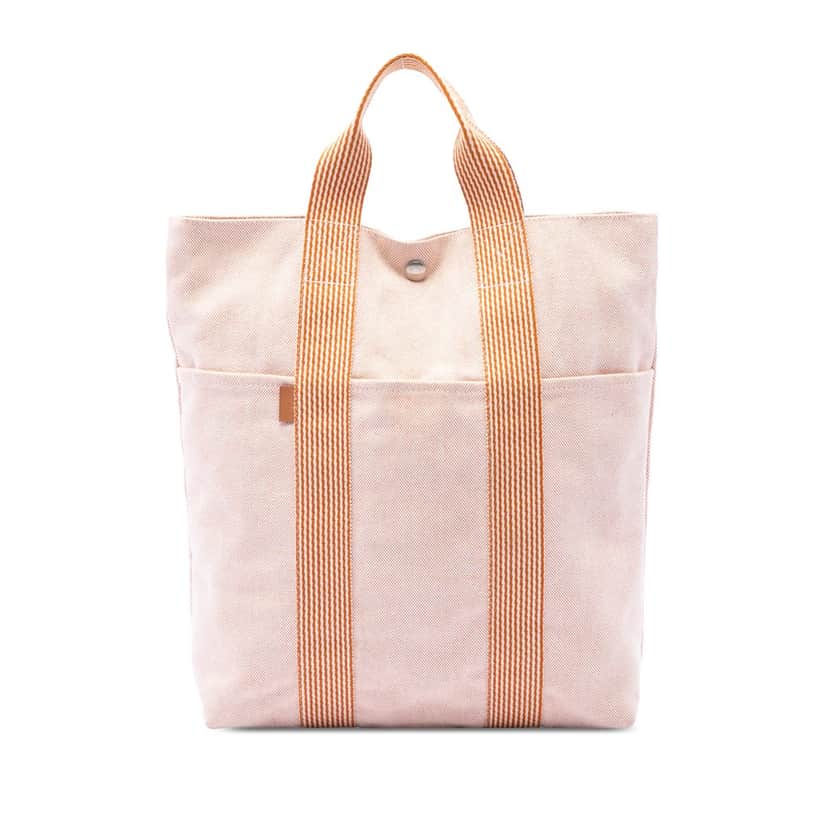 Hermès Toile Fourre Tout Cabas Beige Very good condition - Front View