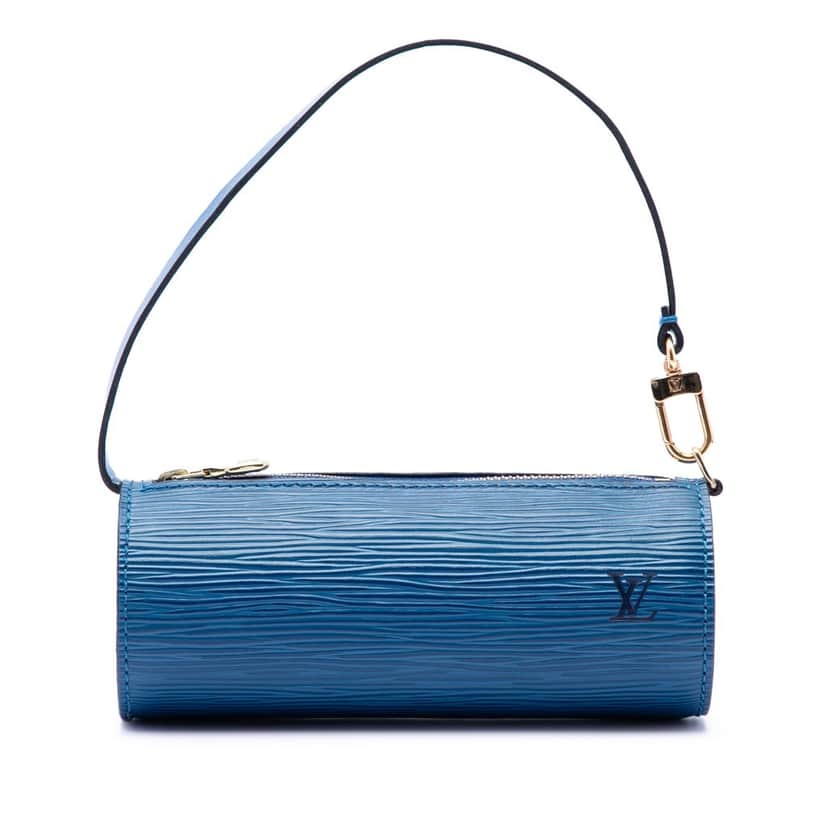 Louis Vuitton Epi Pochette Papillon Blue Leather Very good condition - Front View