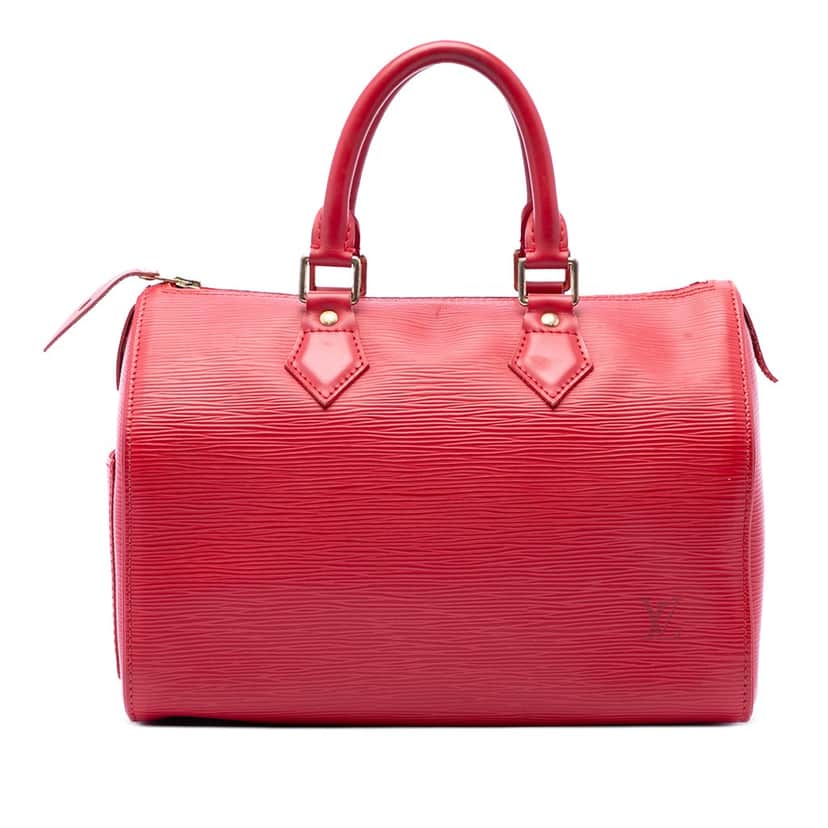 Louis Vuitton Epi Speedy 25 Red Leather Very good condition - Front View