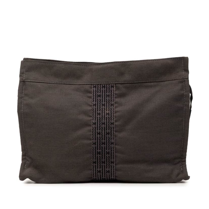 Hermès Canvas Herline Clutch Other Very good condition - Front View