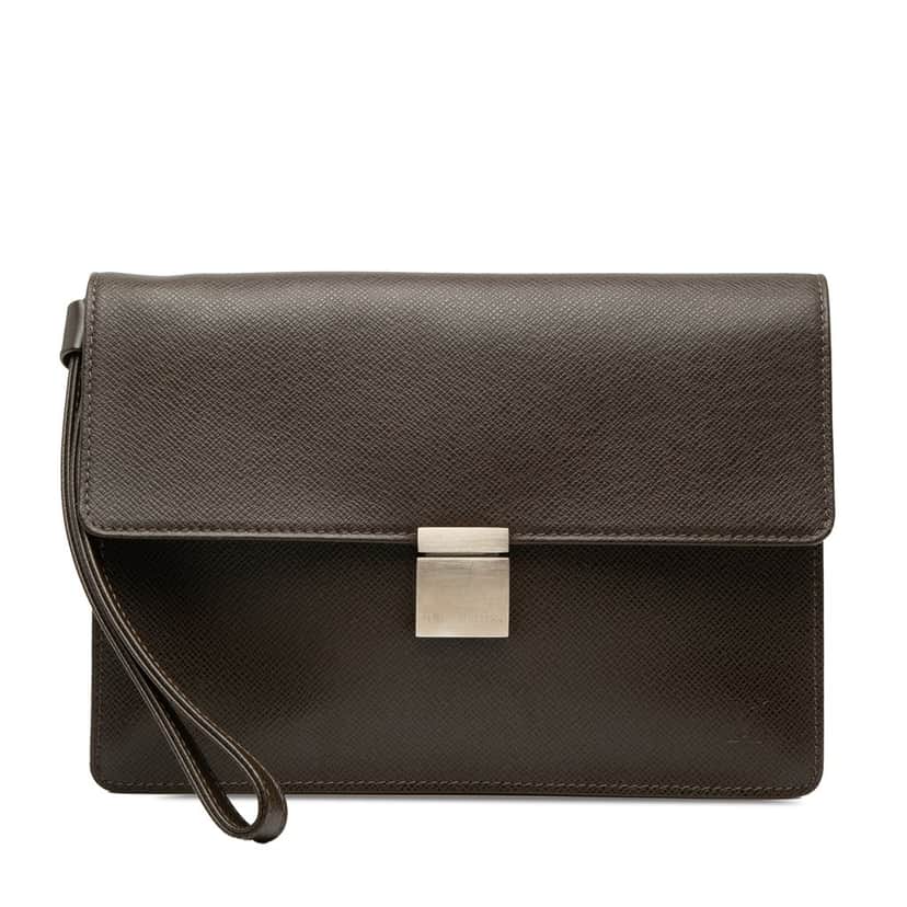 Louis Vuitton Taiga Selenga Brown Leather Very good condition - Front View