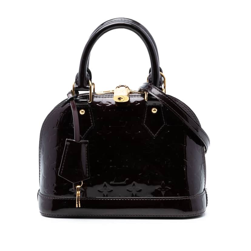 Louis Vuitton Monogram Vernis Alma BB Purple Leather Very good condition - Front View