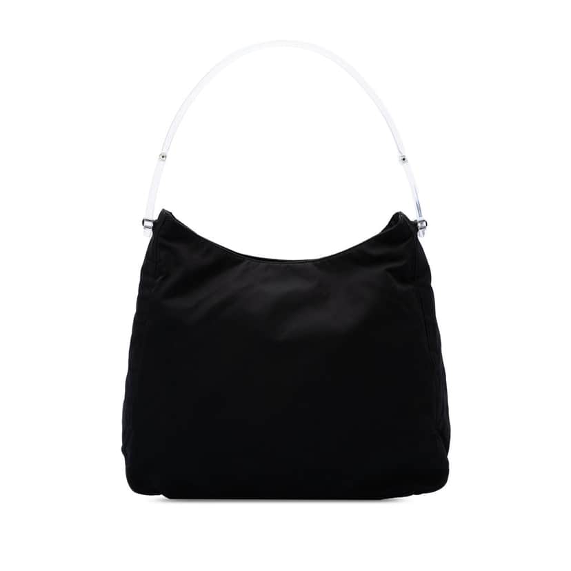 Prada Tessuto Acrylic Handle Bag Black Very good condition - Front View