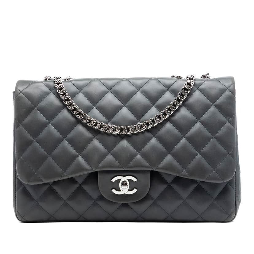 Chanel Jumbo Classic Lambskin Bijoux Chain Single Flap Other Leather Very good condition - Front View