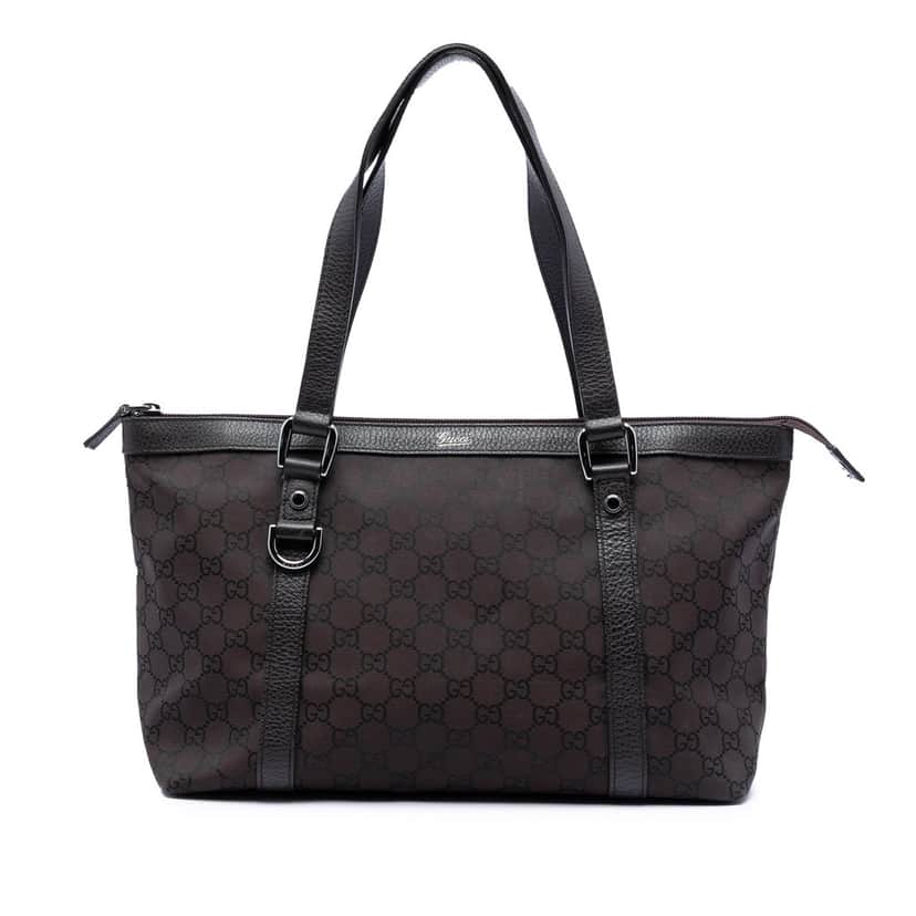 Gucci GG Canvas Abbey D Ring Tote Brown Very good condition - Front View