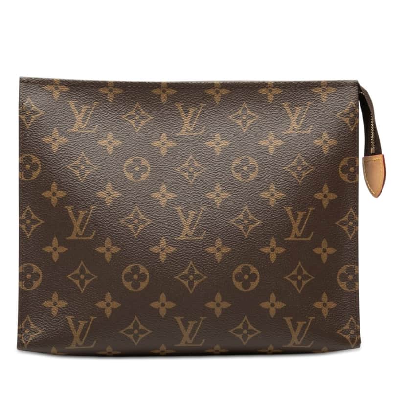 Louis Vuitton Monogram Toiletry Pouch 26 Brown Very good condition - Front View