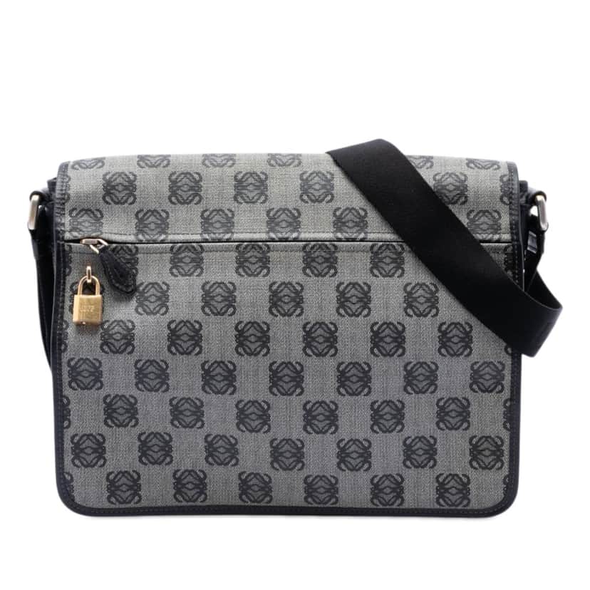 Loewe Anagram Coated Canvas Messenger Bag Other Very good condition - Front View