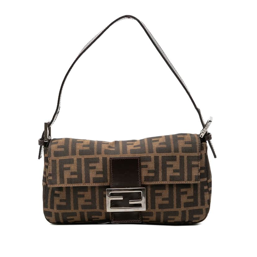 Fendi Zucca Canvas Baguette Brown Very good condition - Front View