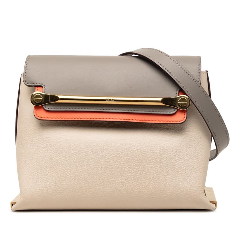 Chloé Small Tricolor Leather Clare Crossbody
