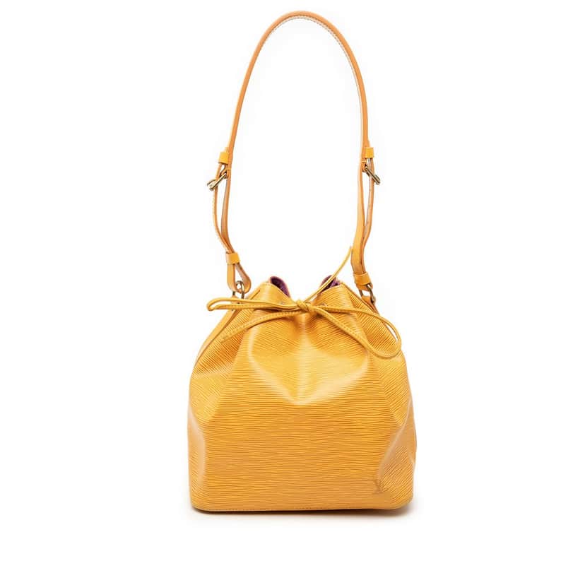 Louis Vuitton Epi Petit Noe Yellow Leather Very good condition - Front View