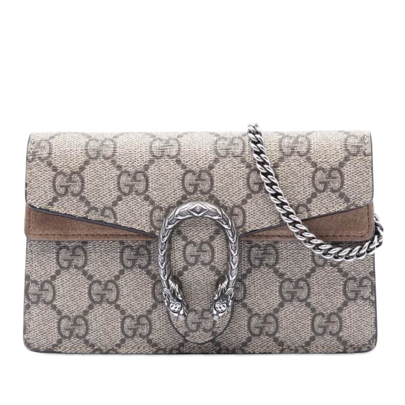 Gucci Mini GG Supreme Dionysus Crossbody Beige Very good condition - Front View
