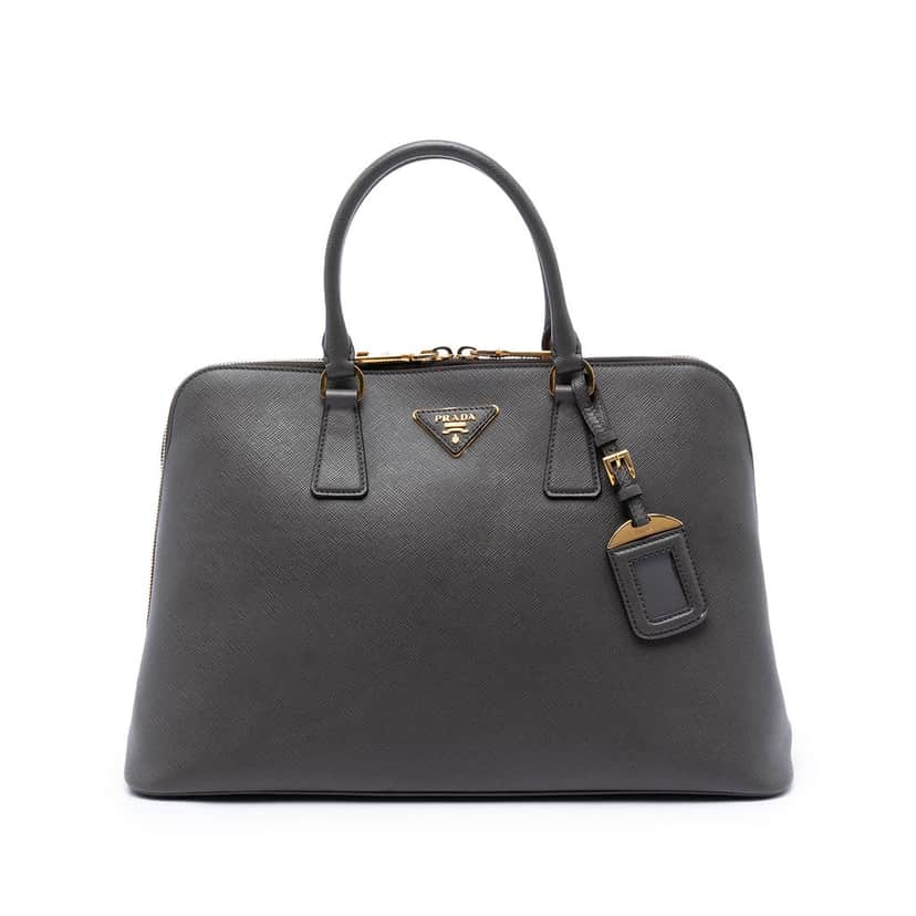 Prada Large Saffiano Lux Promenade Satchel Other Leather Very good condition - Front View