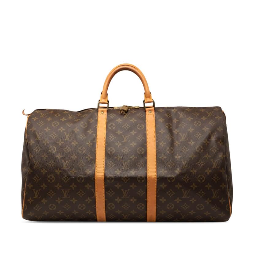 Louis Vuitton Monogram Keepall 55 Brown Good condition - Front View
