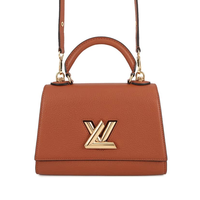 Louis Vuitton Taurillon Twist One Handle PM Brown Leather Very good condition - Front View