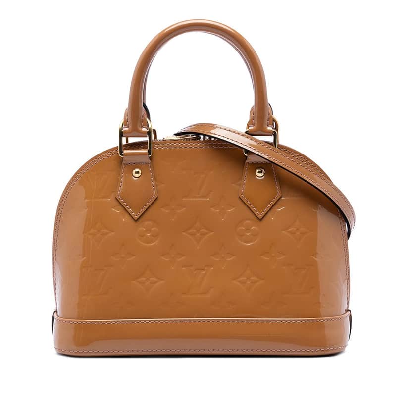 Louis Vuitton Monogram Vernis Alma BB Brown Leather Very good condition - Front View