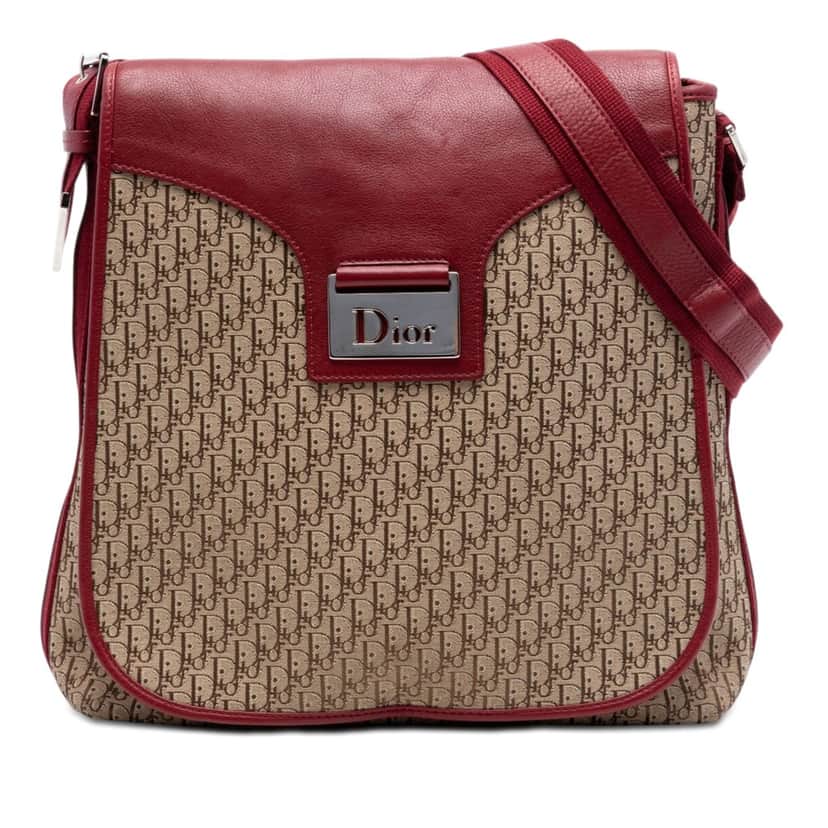 Dior Diorissimo Trotter Canvas Street Chic Crossbody Beige Very good condition - Front View