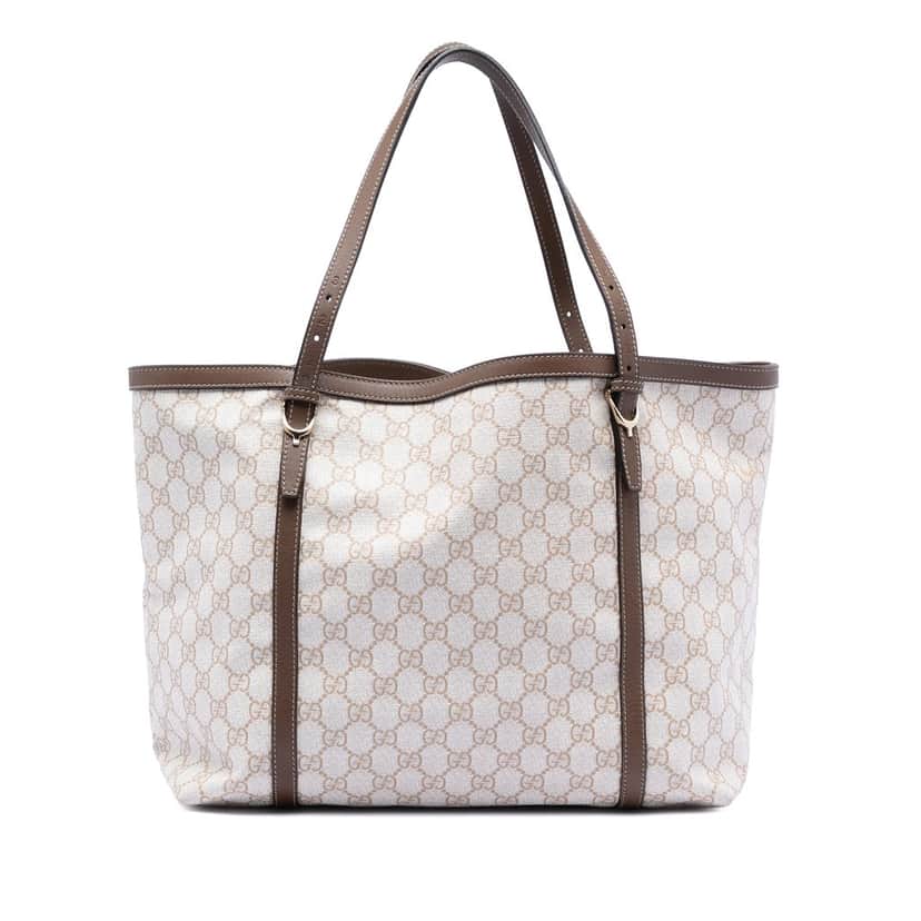 Gucci GG Supreme Nice Tote White Very good condition - Front View