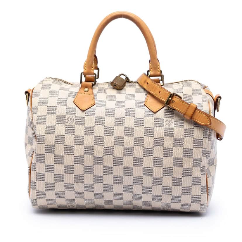 Louis Vuitton Damier Azur Speedy Bandouliere 30 White Very good condition - Front View