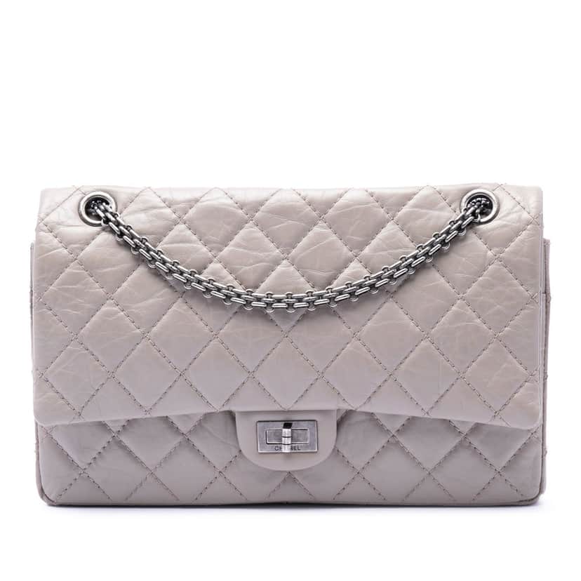 Chanel Quilted Aged Calfskin Reissue 2.55 Double Flap 226 Other Leather Very good condition - Front View