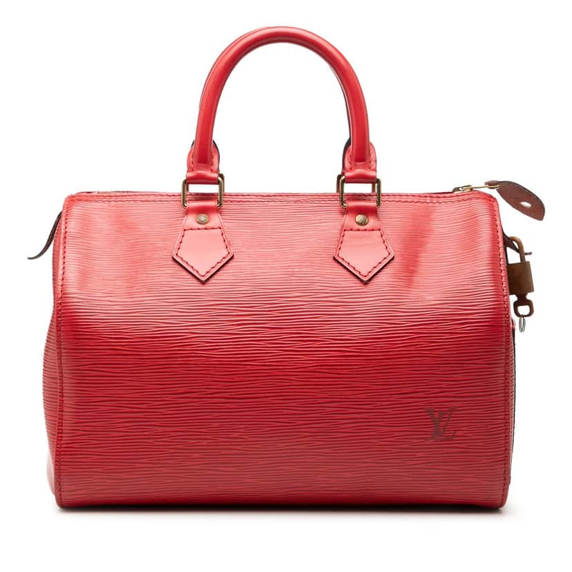 Louis Vuitton Epi Speedy 30 Red Leather Very good condition - Front View