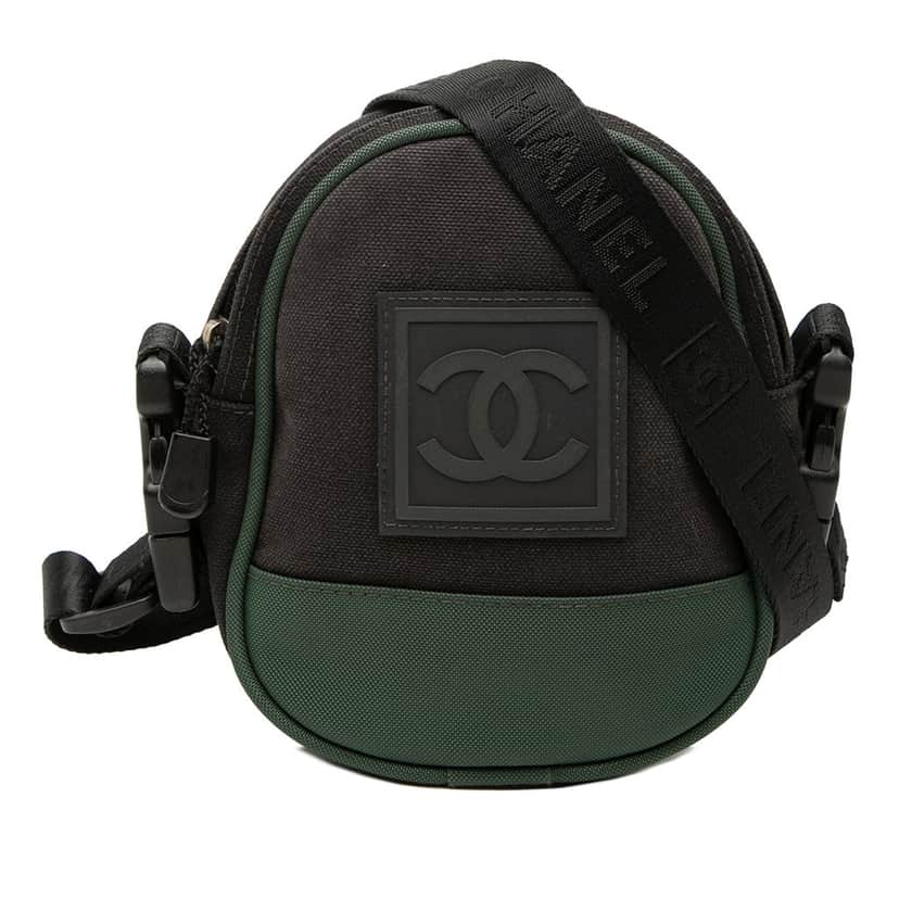 Chanel Sport Line CC Nylon Crossbody Brown Very good condition - Front View