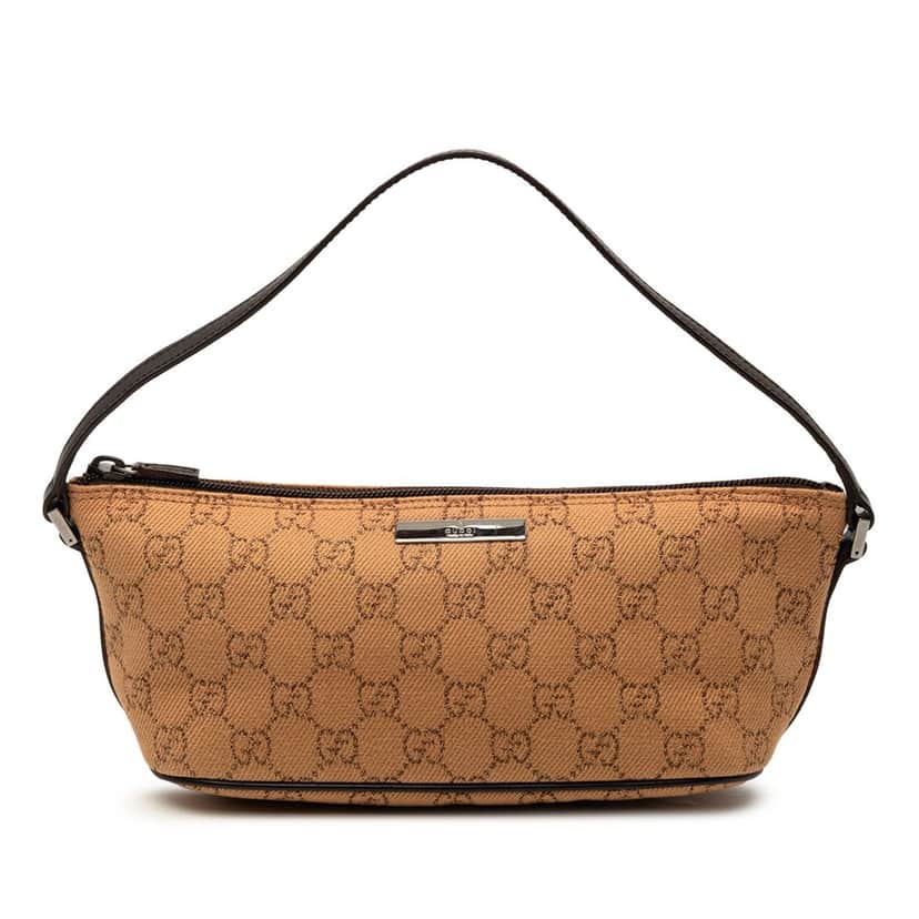 Gucci GG Canvas Boat Brown Very good condition - Front View