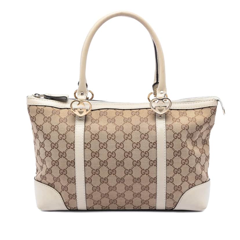 Gucci GG Canvas Lovely Tote Beige Very good condition - Front View