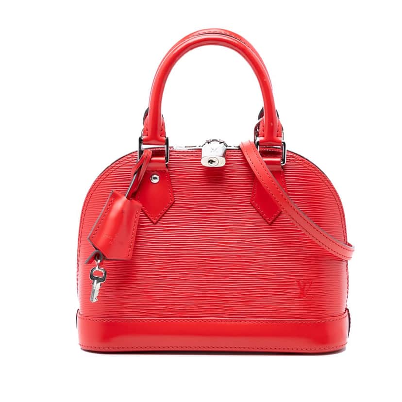 Louis Vuitton Epi Alma BB Red Leather Very good condition - Front View
