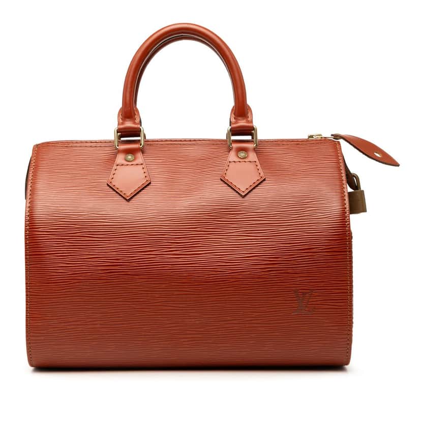 Louis Vuitton Epi Speedy 25 Brown Leather Very good condition - Front View