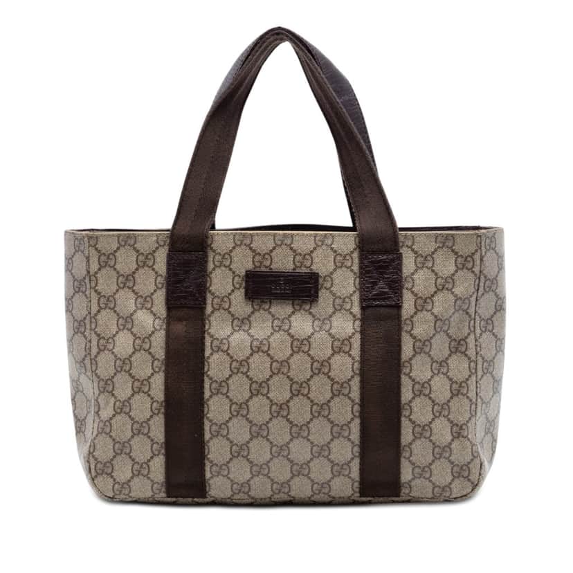 Gucci GG Supreme Tote Beige Very good condition - Front View